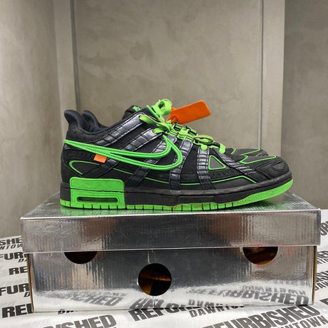 Off-White x Air Rubber Dunk "Green Strike" (REFURBISHED) - Dawntown