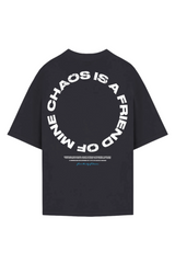 CHAOS IS A FRIEND T-SHIRT - GREY