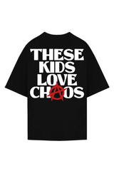 KIDS LOVE CHAOS T-SHIRT - BLACK