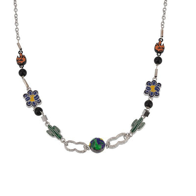 Flame Cactus Necklace