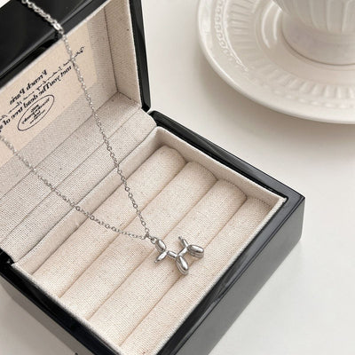 Balloon Dog Sleek Silver Chain