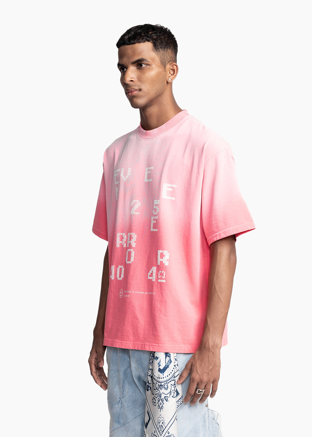 EVEMEN ERROR T-SHIRT - PINK WASHED