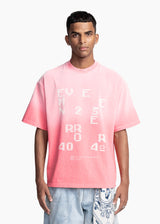 EVEMEN ERROR T-SHIRT - PINK WASHED