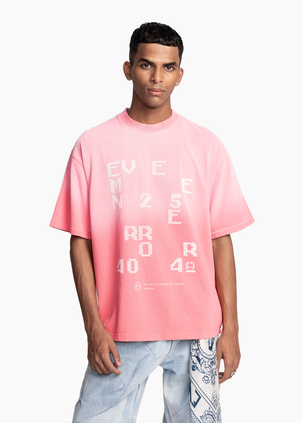 EVEMEN ERROR T-SHIRT - PINK WASHED