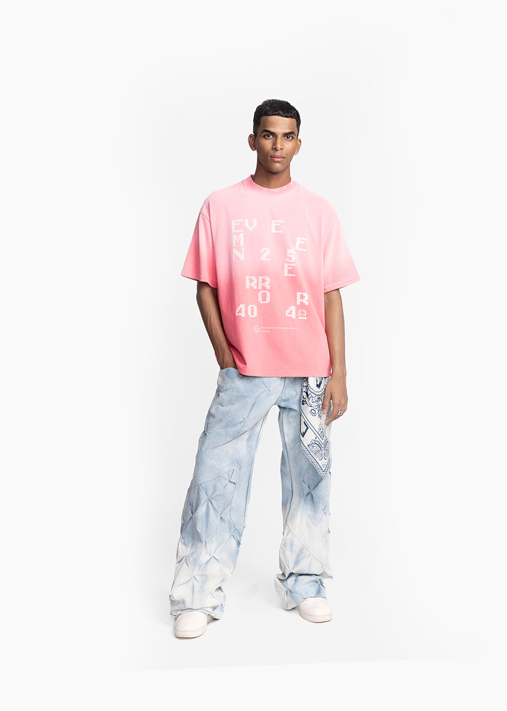 EVEMEN ERROR T-SHIRT - PINK WASHED