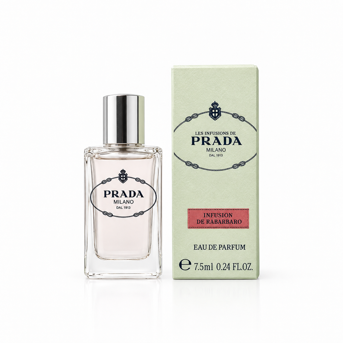 Prada Infusion de Rhubarbe Eau de Parfum – 7.5 ML / 0.24 FL OZ