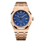 Seiko Mod Royal Oak Rose Gold Blue