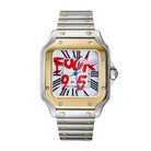 Seiko Mod Santos Two-Tone Silver White