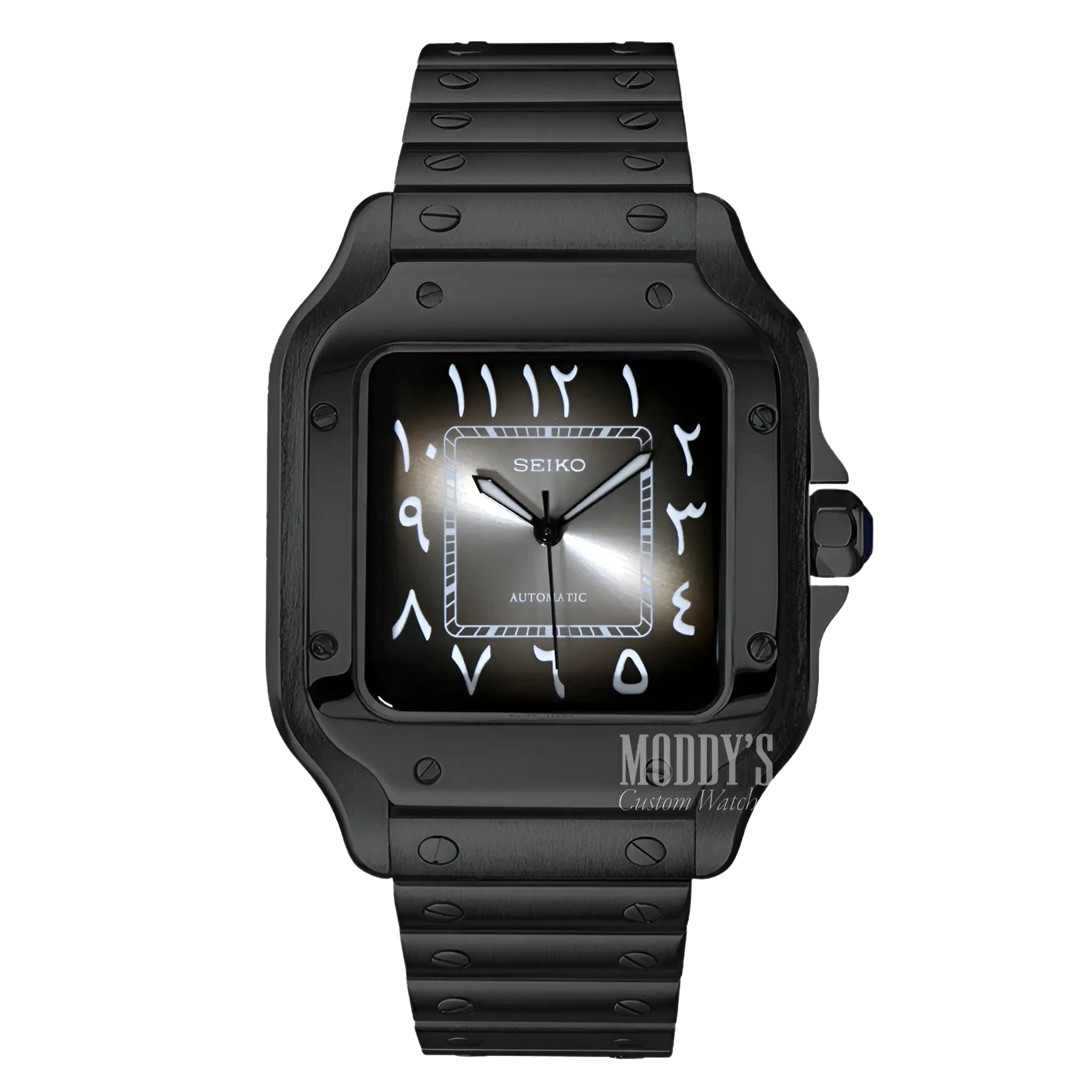 Seiko Santos Black Ghost Arabic