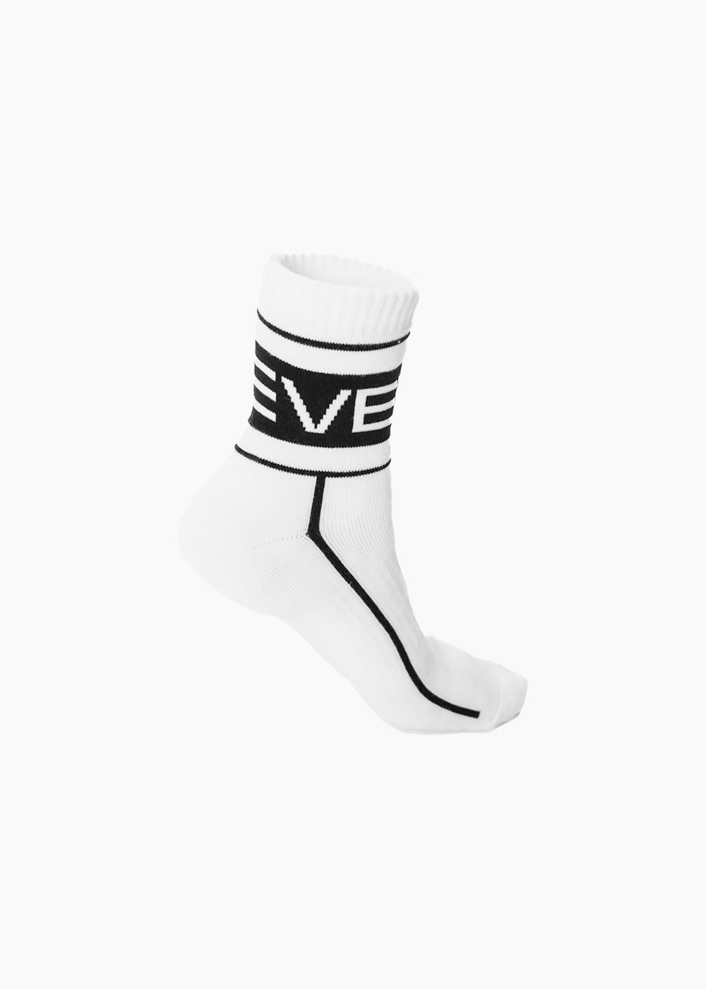 EVEMEN SIGNATURE SOCKS - WHITE