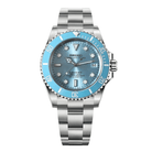Seiko Mod Submariner Silver Sky Blue