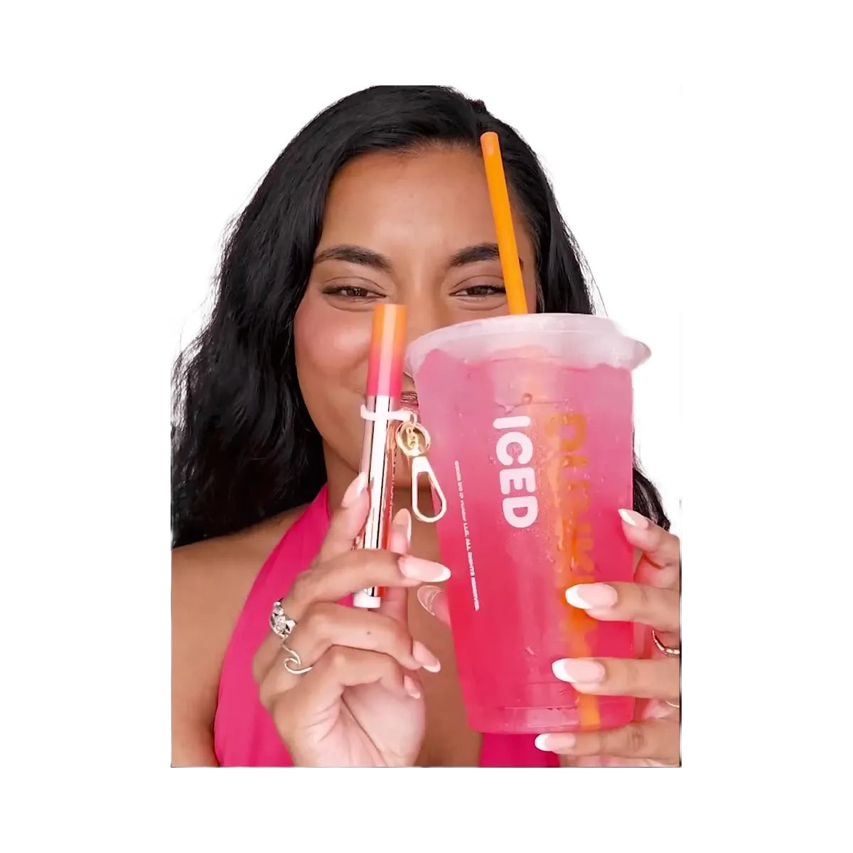 Tarte Tarte X Dunkin Maracuja Juicy Shimmer Glass Lip Plump Free Charm