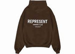 Represent Owner's Club Hoodie Brown/White Men's - SS22