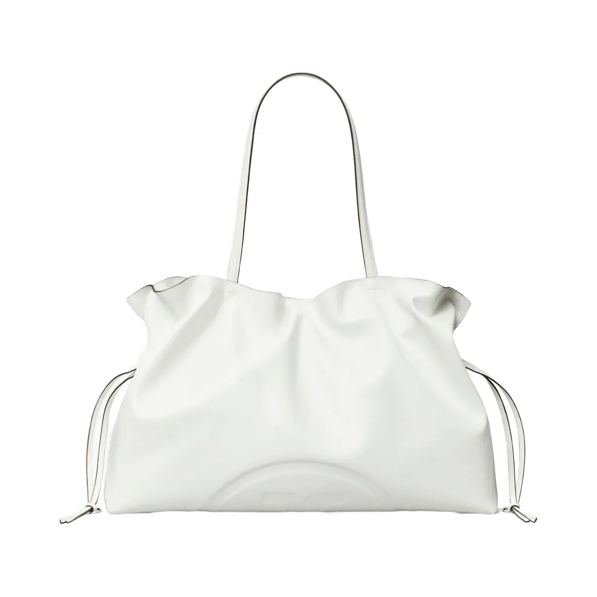 Tory Burch Ella natuura Drawstring Tote Bianco