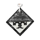 Tory Burch Hidden Logo Croc-Embossed Key Charm Black