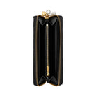 Tory Burch Kira Diamond Quilt Charm Continental Wallet Black