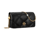 Tory Burch Kira Diamond Quilt Charm Crossbody Black