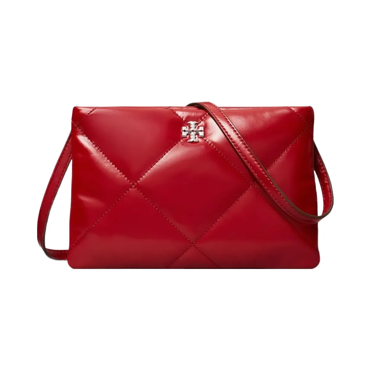 Tory Burch Kira Diamond Quilt Crossbody Bag Red