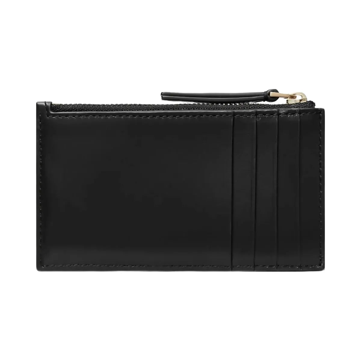Tory Burch Kira Diamond Quilt Zip Card Case Black