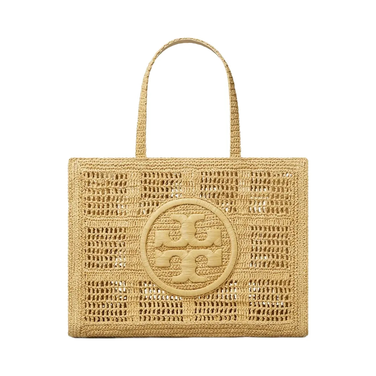 Tory Burch Large Ella Hand-Crocheted Tote Natural