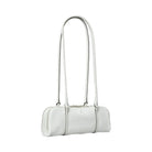 Tory Burch Mini Crinkle Leather Marshmallow Satchel White