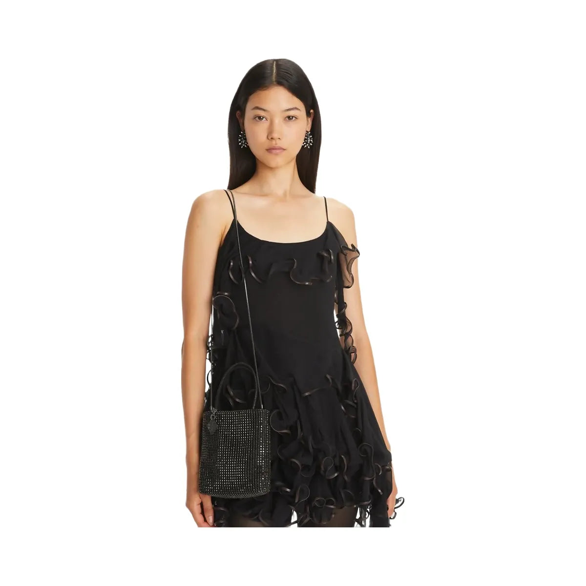 Tory Burch Night Owl Crystal-Embellished Mini Tote Black – Dawntown