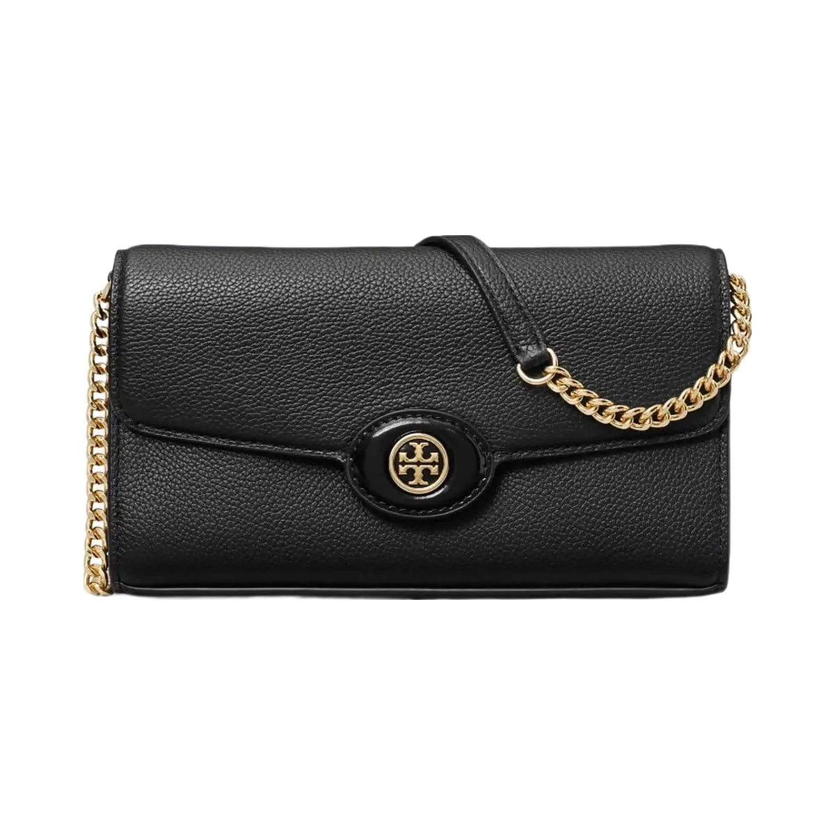 Tory Burch Robinson Pebbled Crossbody Black