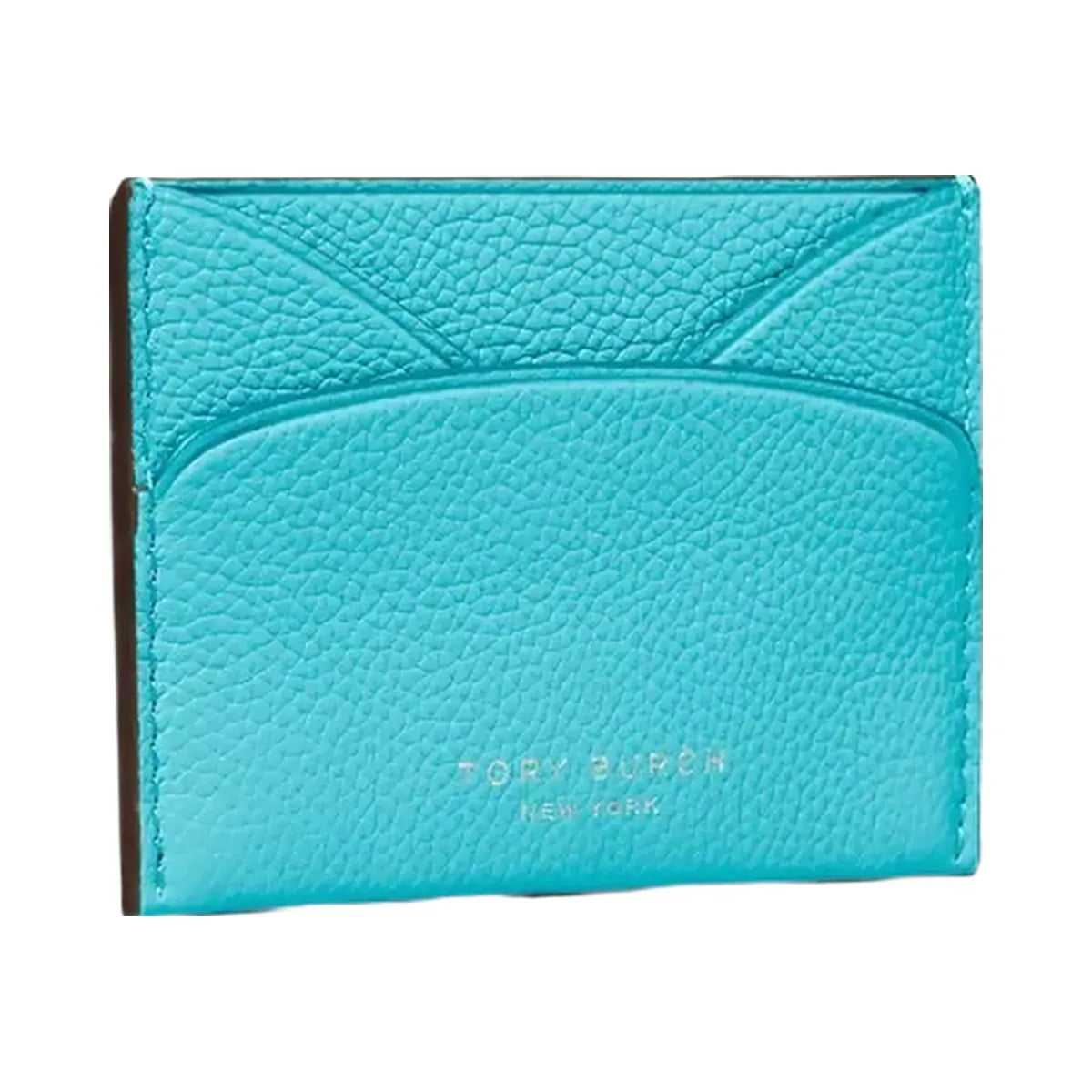 Tory Burch Romy Flat Card Case Soft Turquoise