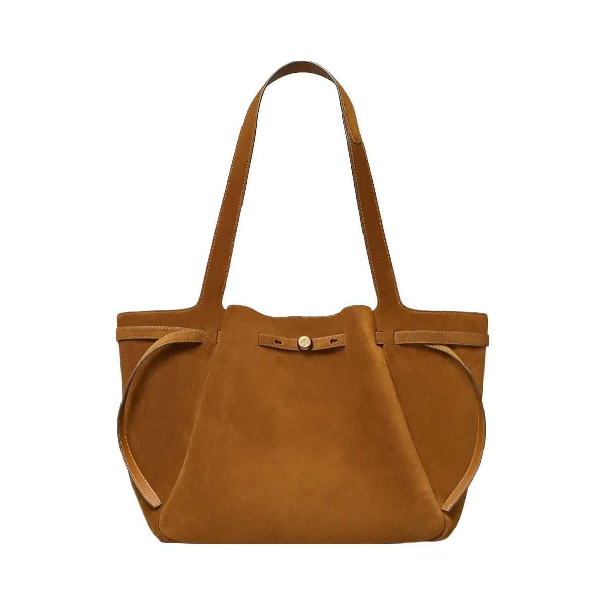 Tory Burch Romy Suede Tote Caramel