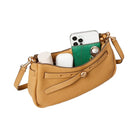 Tory Burch Romy Zip Top Crossbody Tiramisu