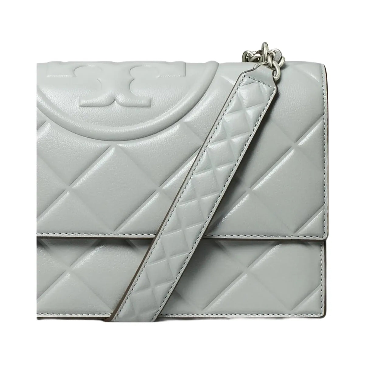 Tory Burch Small Fleming Shoulder Bag Gray