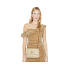 Tory Burch Small Kira Diamond Quilt Shoulder Bag Light Stone