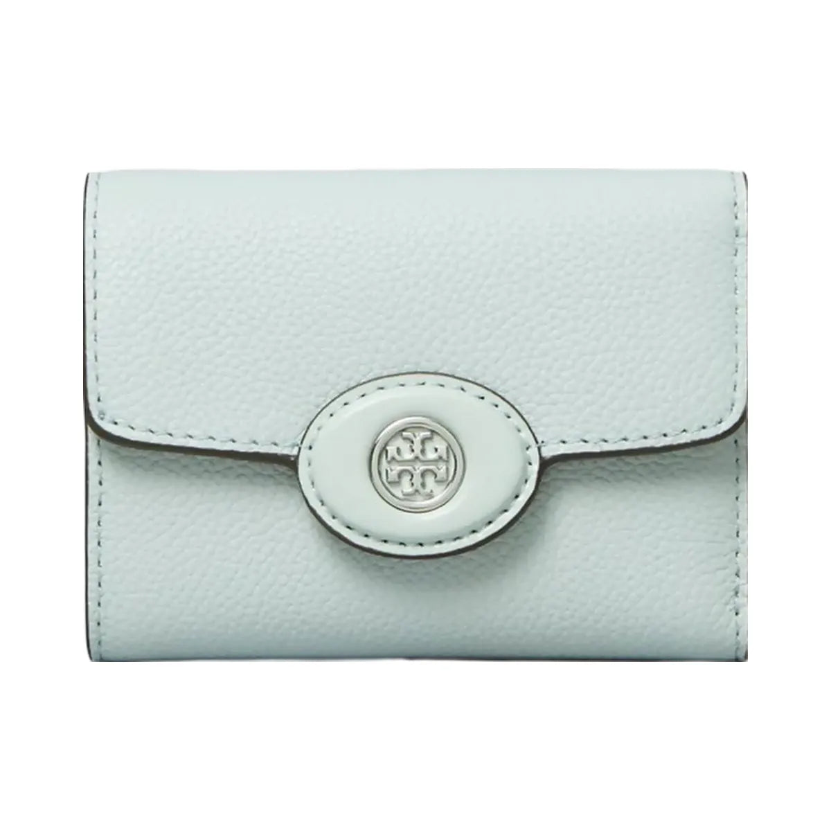 Tory Burch Small Robinson Pebbled Wallet Sea