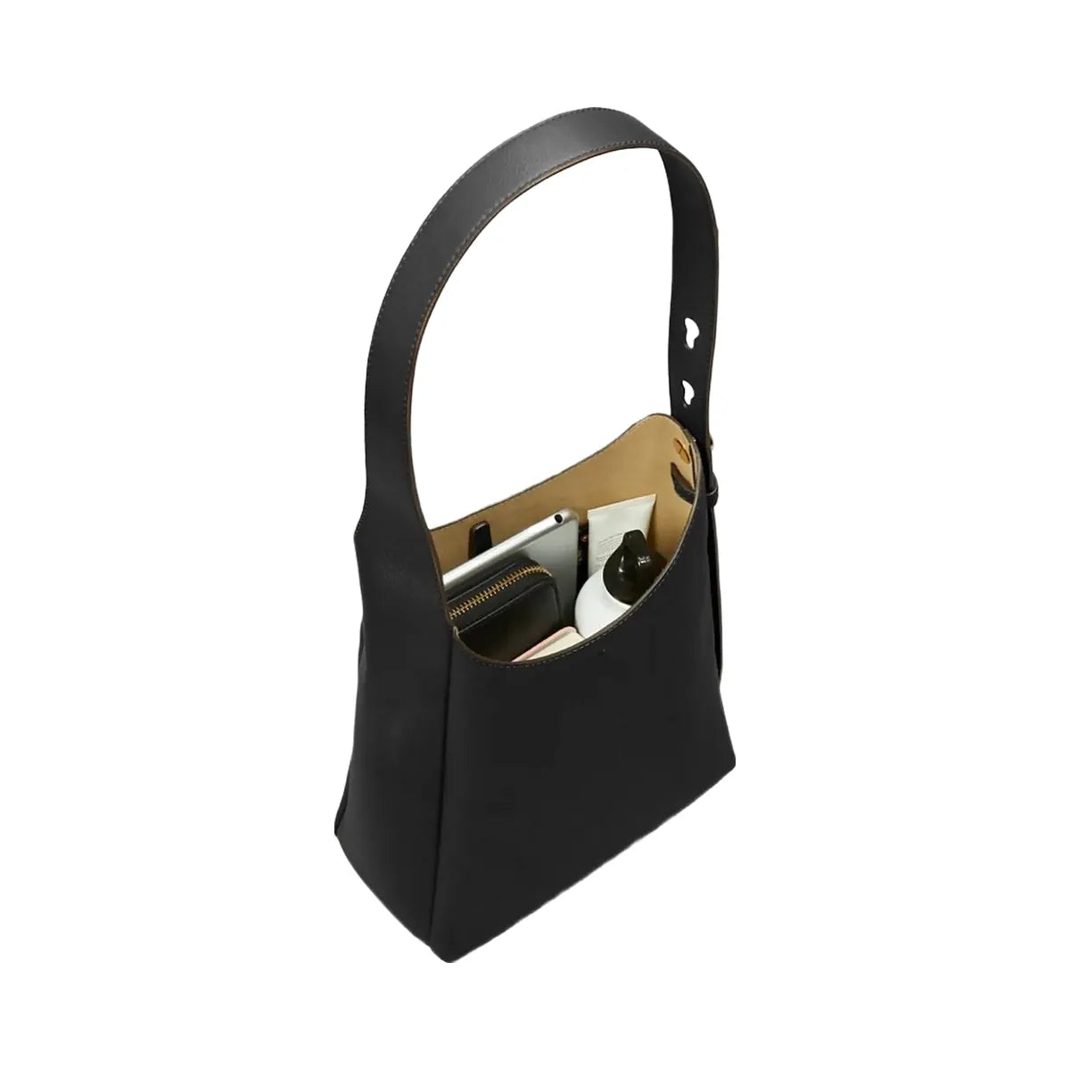 Tory Burch Small Romy Hobo Bag Black