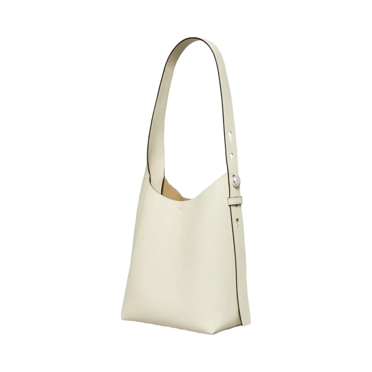 Tory Burch Small Romy Hobo Bag Light Cream