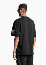 EVEMEN VARSITY T-SHIRT - BLACK