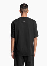 EVEMEN VARSITY T-SHIRT - BLACK