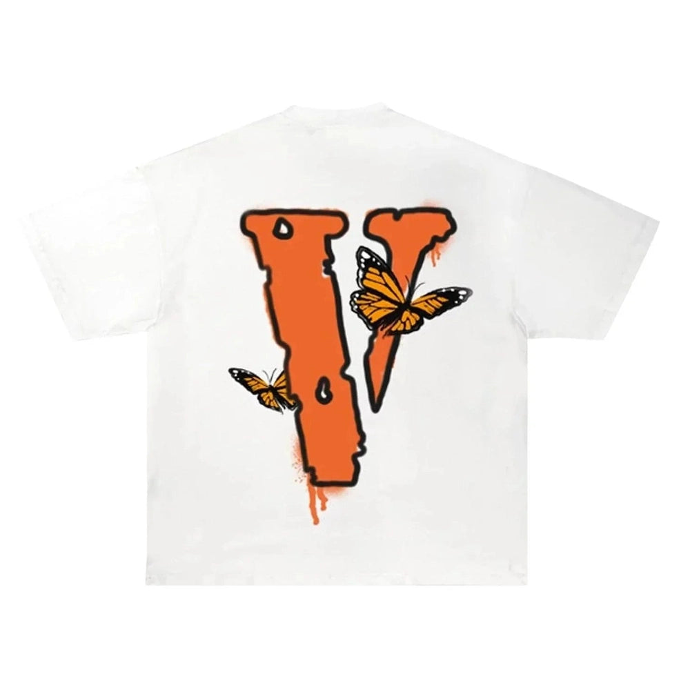 Vlone x Juice WRLD Butterfly Tee "White" - Dawntown