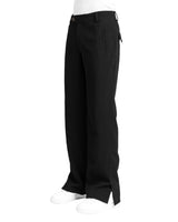 EVEMEN WAFFLE PANTS - BLACK