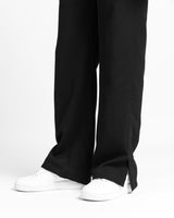 EVEMEN WAFFLE PANTS - BLACK