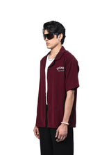 EVEMEN BOWLING SHIRT - WINE